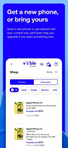 Visible mobile для iOS — скриншот 2