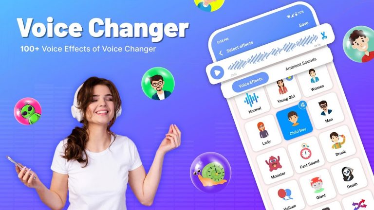 Voice Changer Male to Female для Android — скриншот 1