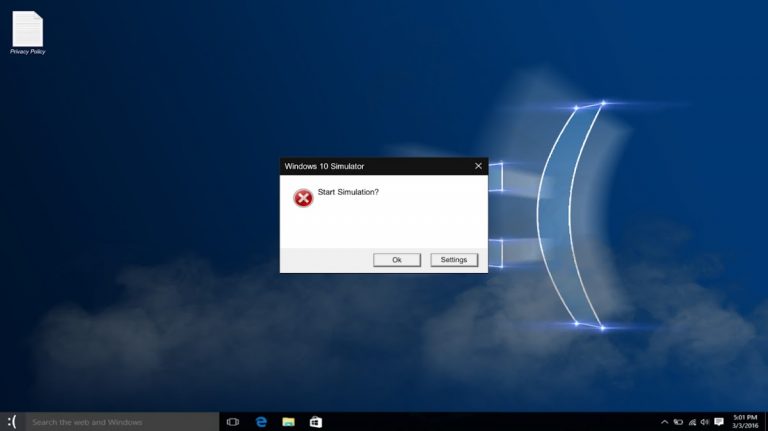 W10 Simulator для Android — скриншот 2