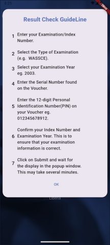 WAEC Result Checker для Android — скриншот 4