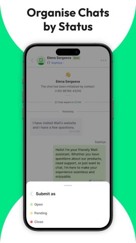 WATI — Team Inbox for WhatsApp для Android — скриншот 5