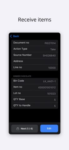 WMS ONE — Warehouse Management для iOS — скриншот 3