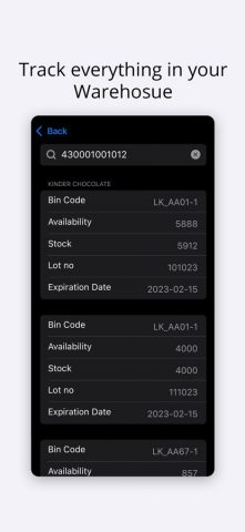 WMS ONE — Warehouse Management для iOS — скриншот 4