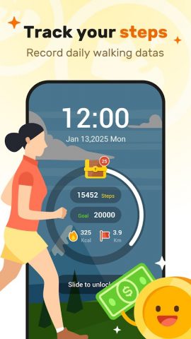 WalkEarn — Steps to Cash для Android — скриншот 1