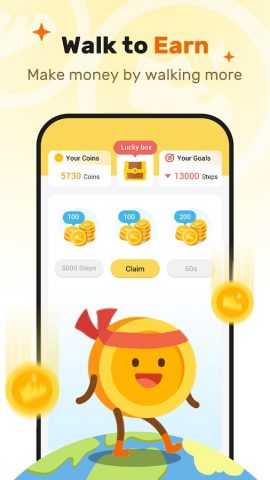 WalkEarn — Steps to Cash для Android — скриншот 2