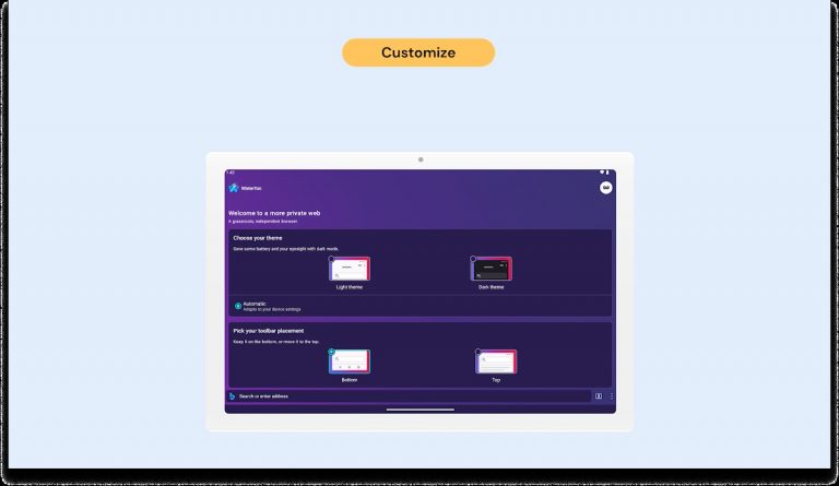 Waterfox: Private Web Browser для Android — скриншот 4