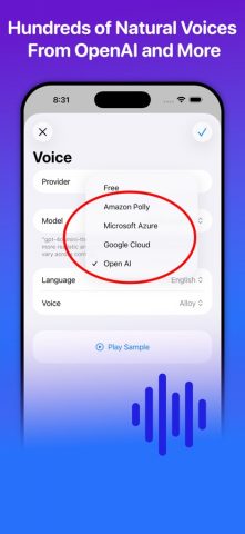 WebOutLoud — Text to Speech для iOS — скриншот 2