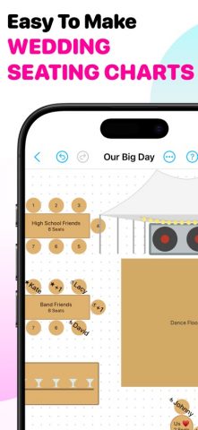 Wedding Floorplans & Seating для iOS — скриншот 1