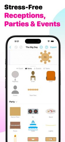 Wedding Floorplans & Seating для iOS — скриншот 2