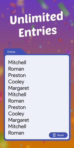 Wheel of Names — Random Picker для Android — скриншот 2