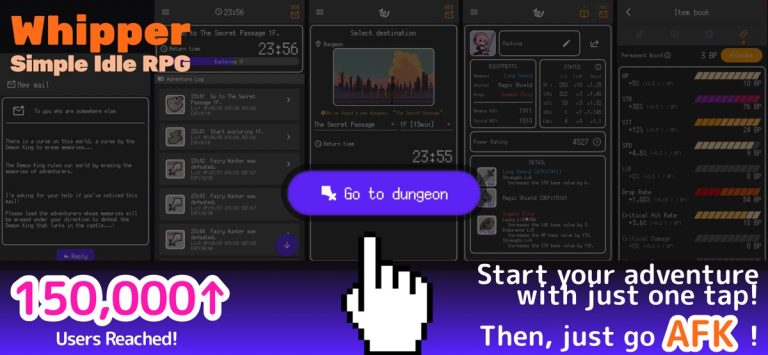Whipper — Idle RPG для iOS — скриншот 1