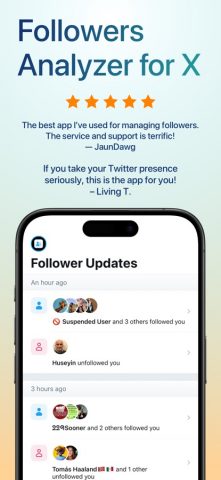 Who Unfollowed Me on X Twitter для iOS — скриншот 2