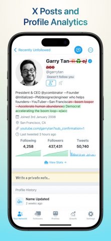 Who Unfollowed Me on X Twitter для iOS — скриншот 5