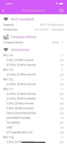 Wi-Fi Info для iOS — скриншот 2