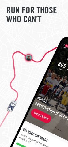 Wings for Life World Run для iOS — скриншот 1