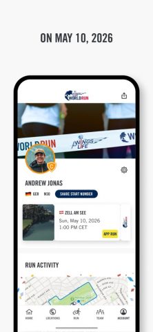 Wings for Life World Run для iOS — скриншот 4