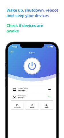 Wolow — Wake on LAN для iOS — скриншот 1
