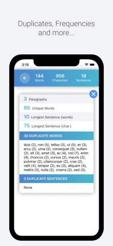 Word Counter Character Counter для iOS — скриншот 2