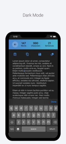 Word Counter Character Counter для iOS — скриншот 4