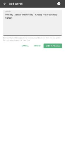 Word Search Maker для iOS — скриншот 4