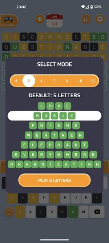 Wordly: Daily Wordle Puzzle для Android — скриншот 3