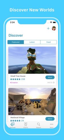 Worlds for Minecraft для iOS — скриншот 1