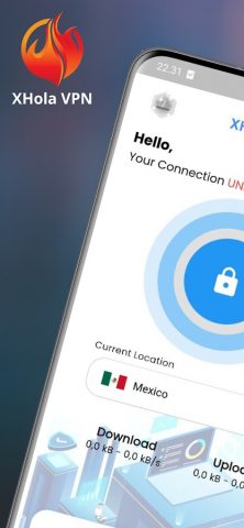 X Hola VPN для Android — скриншот 1
