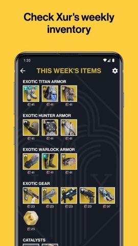Xur Alert for Destiny 2 для Android — скриншот 1