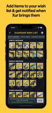 Xur Alert for Destiny 2 для iOS — скриншот 4