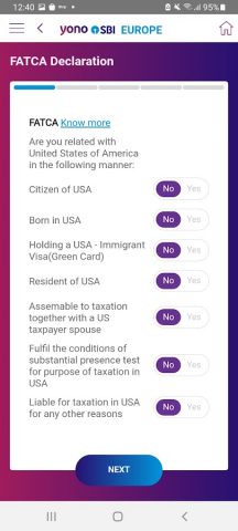 YONO SBI Europe для Android — скриншот 4