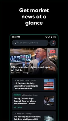 Yahoo Finance: Stocks & News для Android — скриншот 4