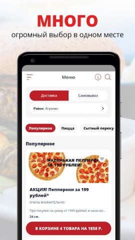 ZBS Pizza для Android — скриншот 1