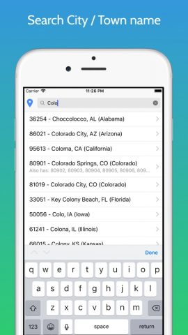 ZIP Code USA для iOS — скриншот 1