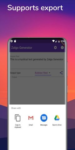 Zalgo Generator для Android — скриншот 3