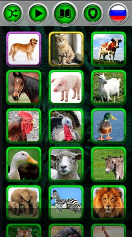 Звуки животных и птиц для Android — скриншот 1