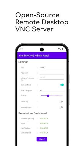 droidVNC-NG VNC Server для Android — скриншот 1