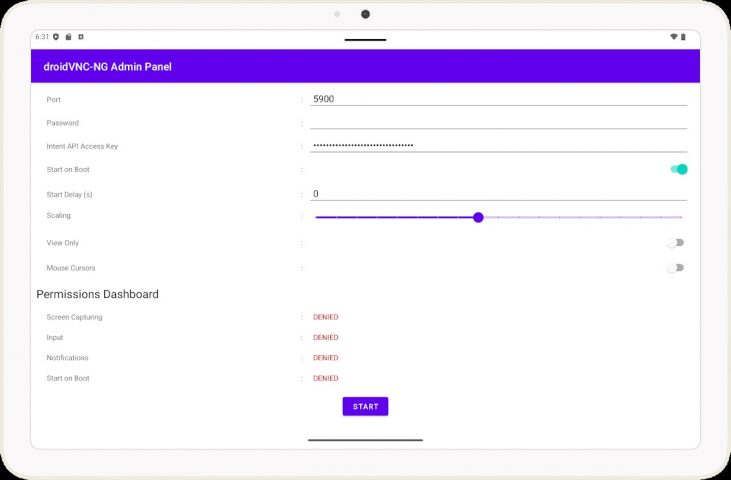 droidVNC-NG VNC Server для Android — скриншот 4