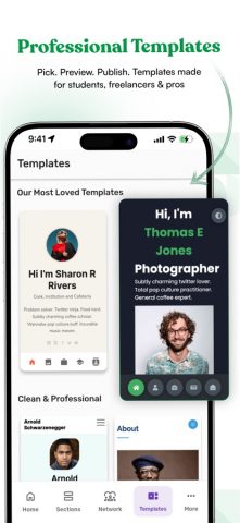 eFolio : Portfolio Maker для iOS — скриншот 2