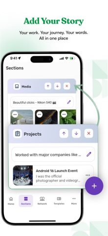 eFolio : Portfolio Maker для iOS — скриншот 3