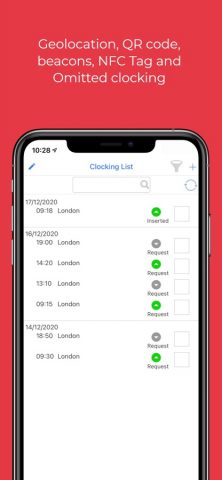 eTime Учет Рабочего Времени для iOS — скриншот 4