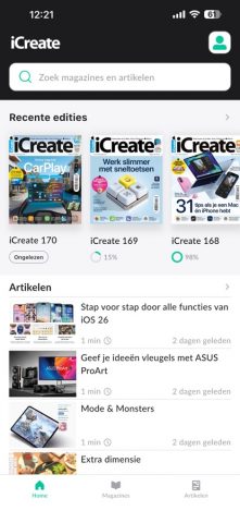 iCreate NL для iOS — скриншот 1