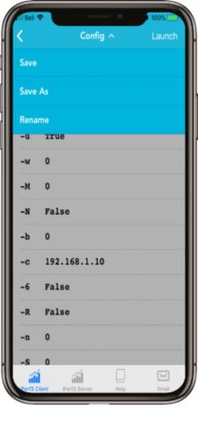 iPerf3 Performance Test Tool для iOS — скриншот 4