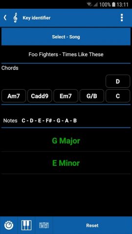 s.mart Song Key Identifier для Android — скриншот 3