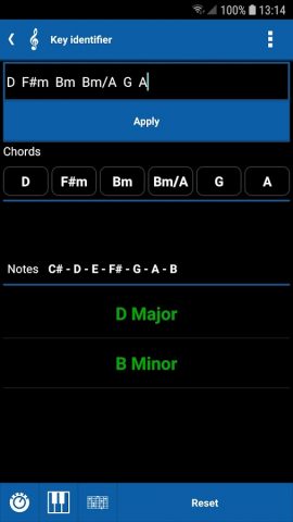 s.mart Song Key Identifier для Android — скриншот 4