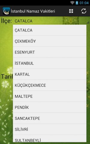 İstanbul Namaz Vakitleri для Android — скриншот 2