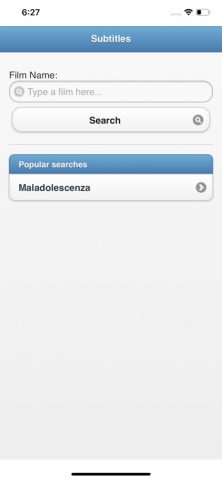 субтитры кино для iOS — скриншот 1