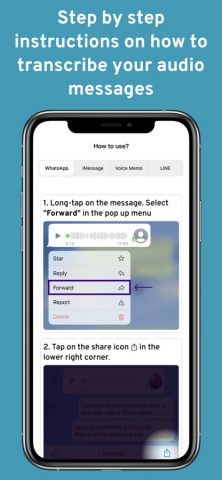 transcriptor for WhatsApp для iOS — скриншот 3