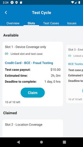 uTest для Android — скриншот 3