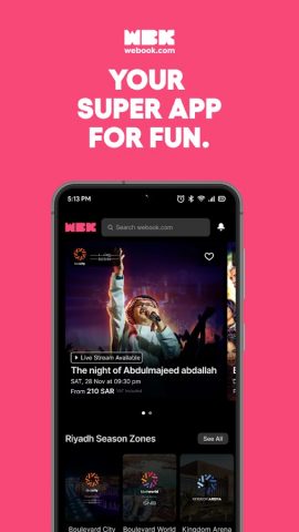 webook.com – fun things to do для Android — скриншот 1