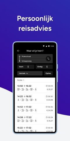 9292 reisplanner OV + e-ticket для Android — скриншот 2